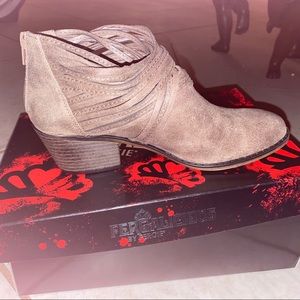 FERGALICIOUS BY FERGIE SUEDE ANKLE BOOTS